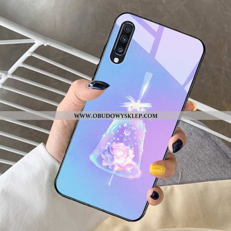 Obudowa Samsung Galaxy A30s Szkło Etui Fantazja, Samsung Galaxy A30s Kreskówka Mały Niebieska