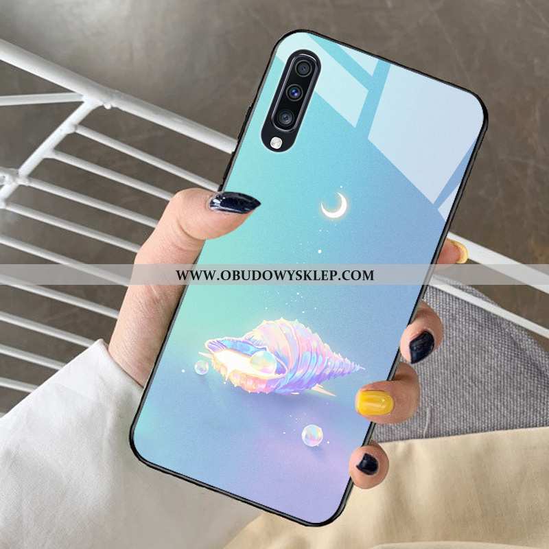 Obudowa Samsung Galaxy A30s Szkło Etui Fantazja, Samsung Galaxy A30s Kreskówka Mały Niebieska