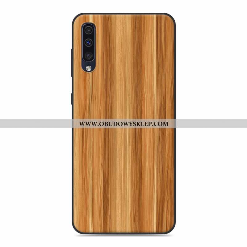 Obudowa Samsung Galaxy A50 Drewniany Gwiazda Ochraniacz, Etui Samsung Galaxy A50 Trendy Szara