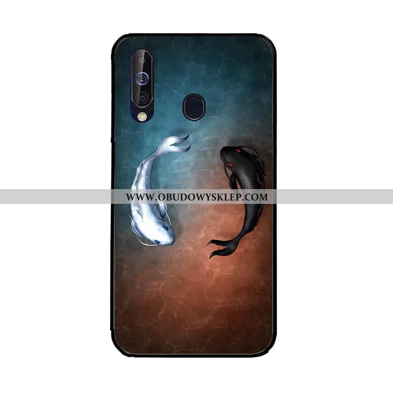 Obudowa Samsung Galaxy A60 Ochraniacz Etui Anti-fall, Samsung Galaxy A60 Miękki Futerał Granatowy