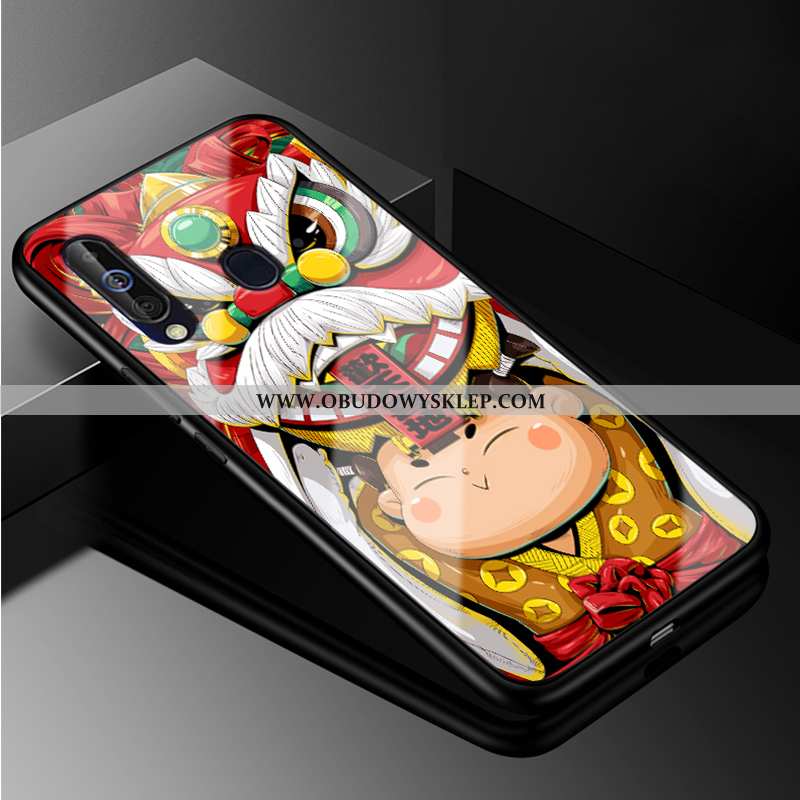 Obudowa Samsung Galaxy A60 Szkło Futerał Trudno, Etui Samsung Galaxy A60 Moda Czerwona