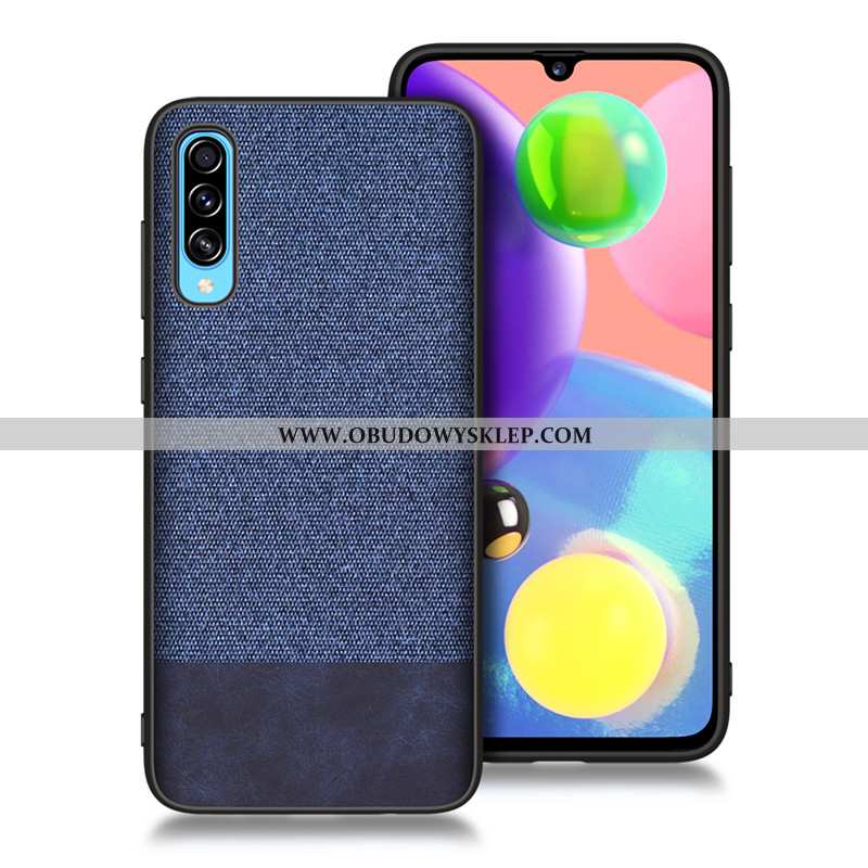 Obudowa Samsung Galaxy A70 Wzór All Inclusive Silikonowe, Etui Samsung Galaxy A70 Trendy Płótno Nieb