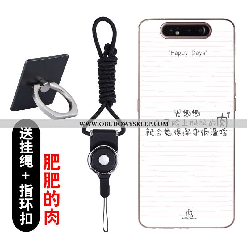 Obudowa Samsung Galaxy A80 Trendy Gwiazda Silikonowe, Etui Samsung Galaxy A80 Super Futerał Rozowa