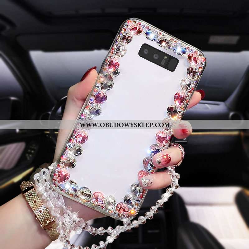 Obudowa Samsung Galaxy Note 8 Kreatywne Rhinestone Różowe, Etui Samsung Galaxy Note 8 Trendy Przezro