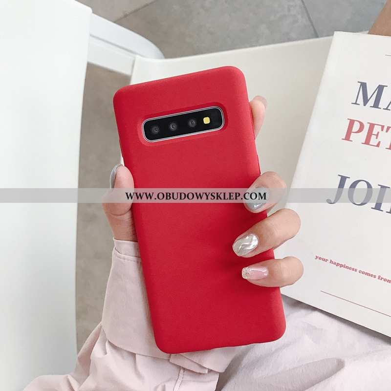 Obudowa Samsung Galaxy S10+ Miękki All Inclusive Etui, Etui Samsung Galaxy S10+ Trendy Czerwony Czer