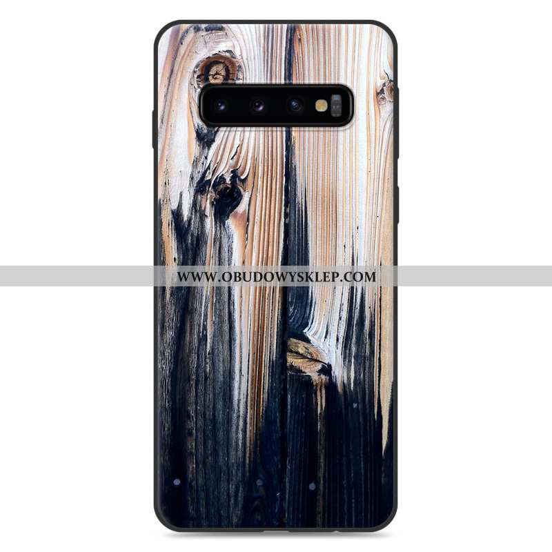 Obudowa Samsung Galaxy S10 Miękki Trendy Drewniany, Etui Samsung Galaxy S10 Ochraniacz Czerwony Nett