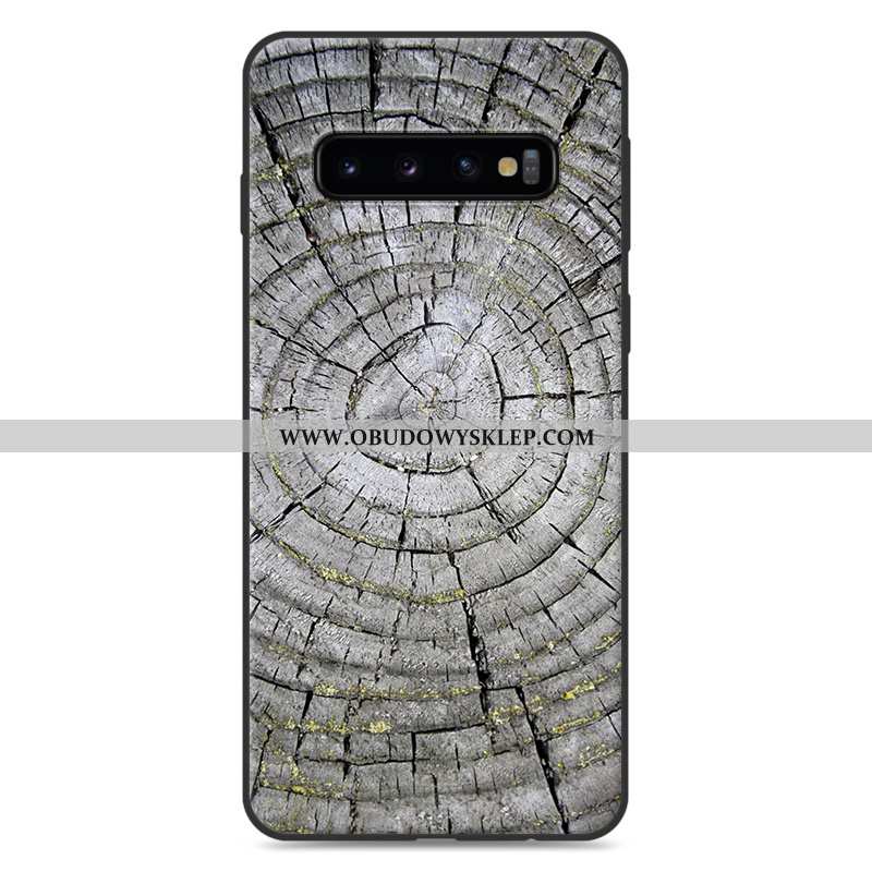 Obudowa Samsung Galaxy S10 Miękki Trendy Drewniany, Etui Samsung Galaxy S10 Ochraniacz Czerwony Nett