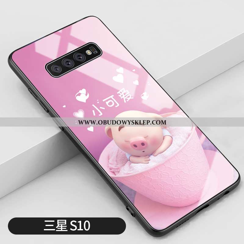 Obudowa Samsung Galaxy S10 Szkło Niebieski Anti-fall, Etui Samsung Galaxy S10 Osobowość Lustro Niebi