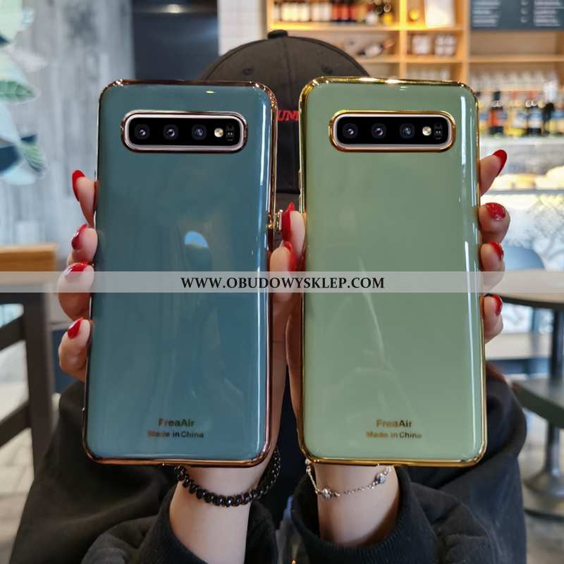 Obudowa Samsung Galaxy S10+ Trendy Czerwony Netto Zielony, Etui Samsung Galaxy S10+ Super Futerał Zi