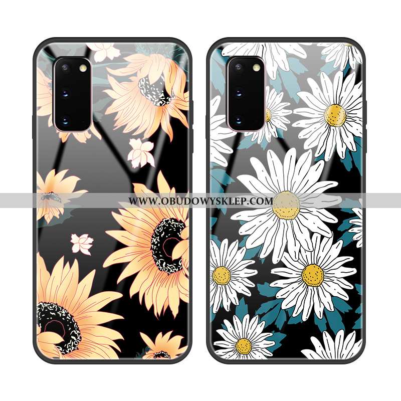 Obudowa Samsung Galaxy S20 Szkło Kwiaty Futerał, Etui Samsung Galaxy S20 Ochraniacz All Inclusive Cz