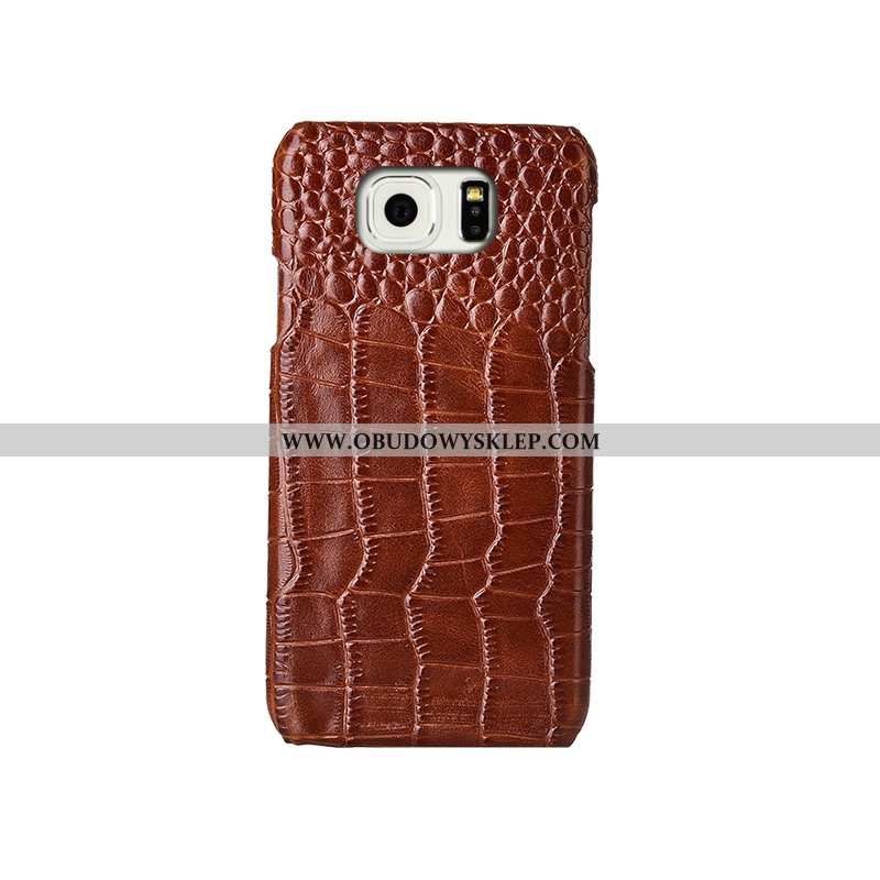 Obudowa Samsung Galaxy S6 Edge Ochraniacz Tylna Pokrywa Brązowy, Etui Samsung Galaxy S6 Edge Moda Fu