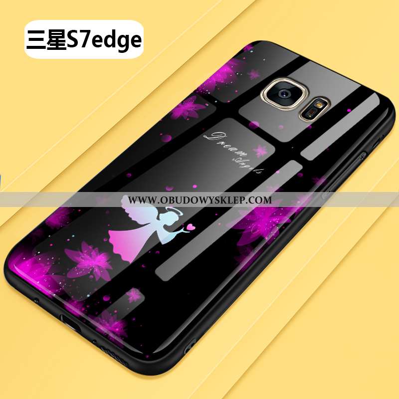 Obudowa Samsung Galaxy S7 Edge Szkło Kreatywne Gwiazda, Etui Samsung Galaxy S7 Edge Moda Telefon Kom