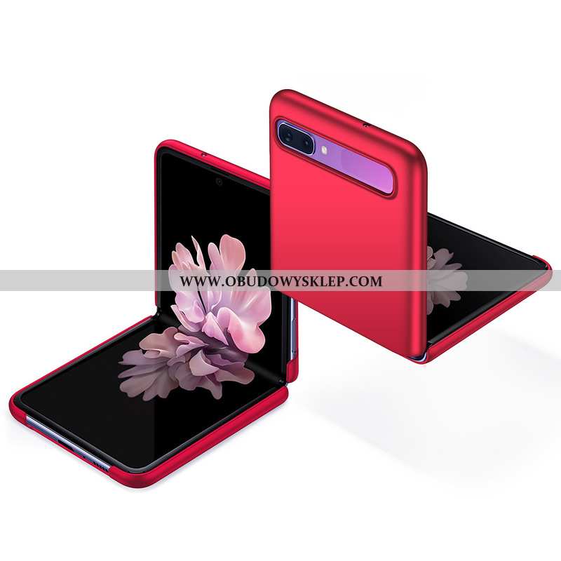 Obudowa Samsung Z Flip Moda Trudno Proste, Etui Samsung Z Flip Trendy Futerał Czerwona