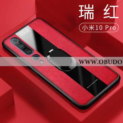 Obudowa Xiaomi Mi 10 Pro Silikonowe Mały Magnetyzm, Etui Xiaomi Mi 10 Pro Skórzane Futerał Czerwona