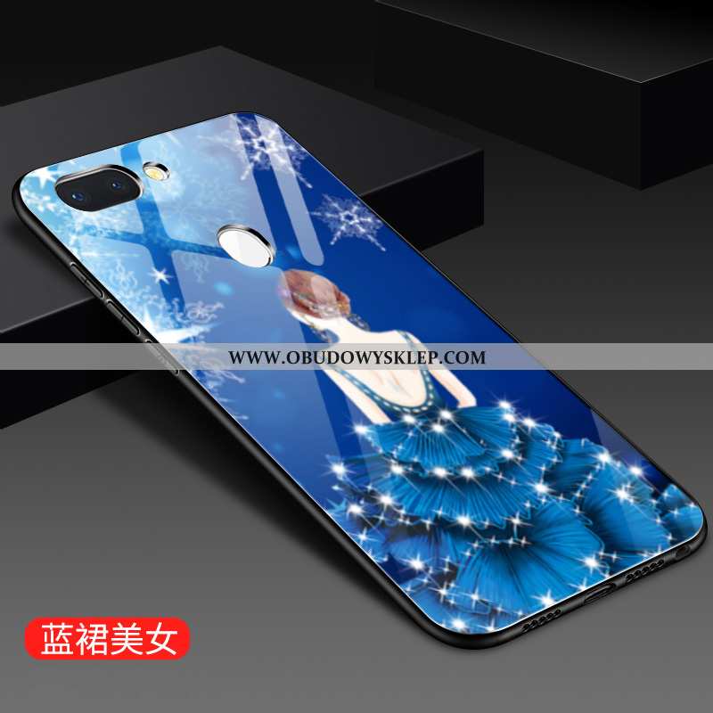 Obudowa Xiaomi Mi 8 Lite Kreskówka Czerwony Netto Szkło, Etui Xiaomi Mi 8 Lite Trendy Anti-fall Nieb