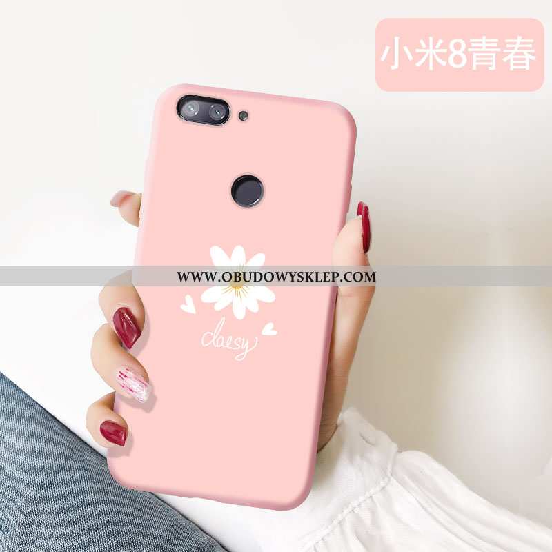 Obudowa Xiaomi Mi 8 Lite Piękny Etui Czerwony Netto, Xiaomi Mi 8 Lite Cienkie Moda Rozowa