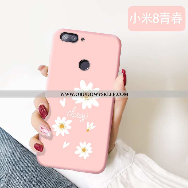 Obudowa Xiaomi Mi 8 Lite Piękny Etui Czerwony Netto, Xiaomi Mi 8 Lite Cienkie Moda Rozowa