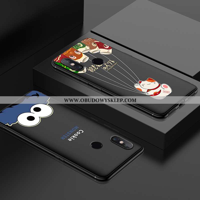 Obudowa Xiaomi Mi 8 Nubuku Wzór Kreatywne, Etui Xiaomi Mi 8 Osobowość Ochraniacz Czarna