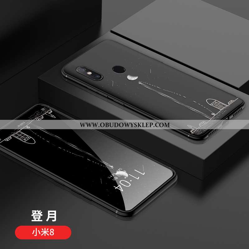 Obudowa Xiaomi Mi 8 Nubuku Wzór Kreatywne, Etui Xiaomi Mi 8 Osobowość Ochraniacz Czarna