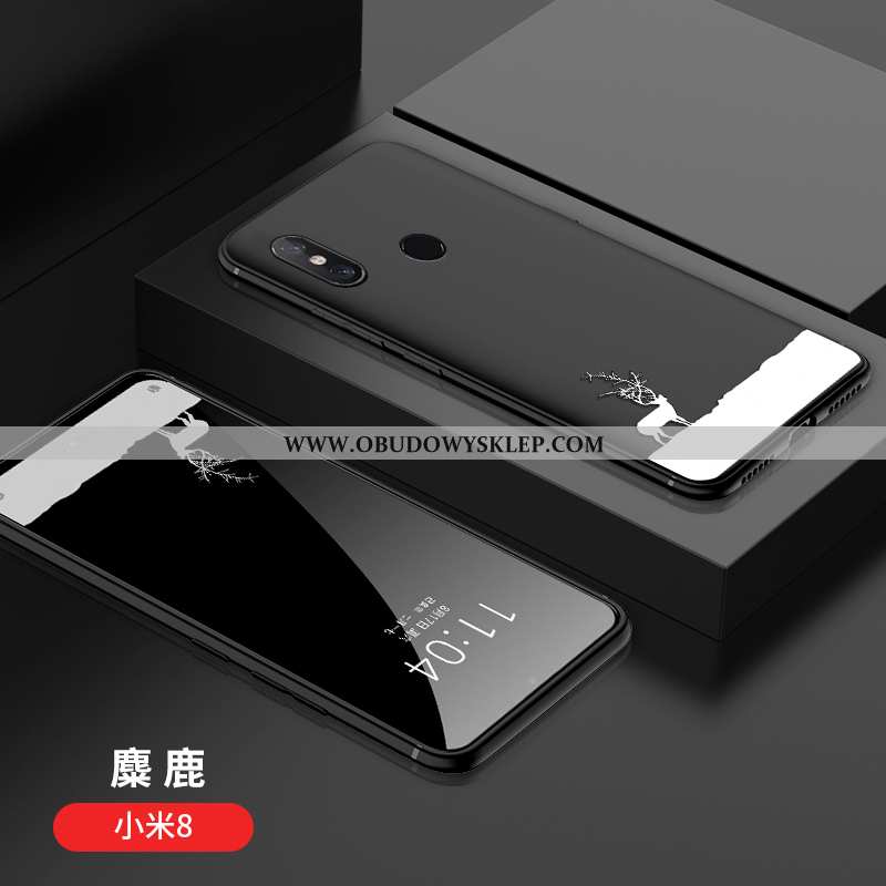 Obudowa Xiaomi Mi 8 Nubuku Wzór Kreatywne, Etui Xiaomi Mi 8 Osobowość Ochraniacz Czarna