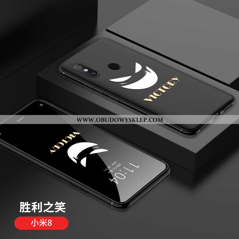 Obudowa Xiaomi Mi 8 Nubuku Wzór Kreatywne, Etui Xiaomi Mi 8 Osobowość Ochraniacz Czarna