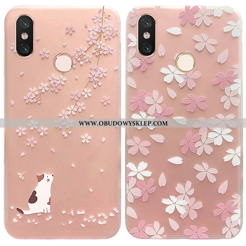 Obudowa Xiaomi Mi 8 Super Przezroczysty Wzór, Etui Xiaomi Mi 8 Cienkie Mały Rozowa