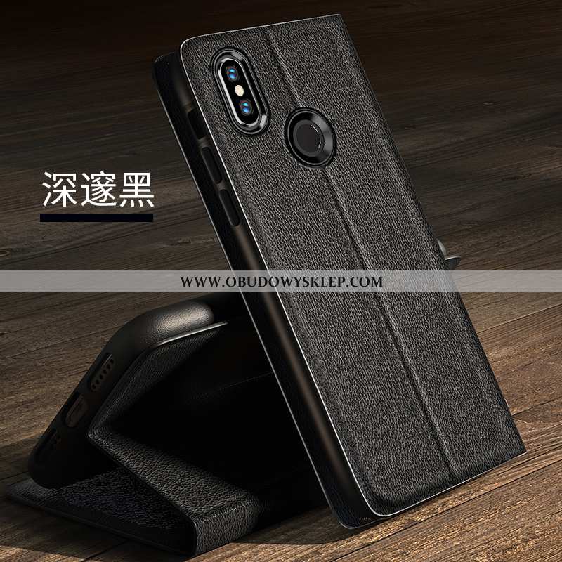 Obudowa Xiaomi Mi 8 Trendy Ochraniacz Skórzane Etui, Etui Xiaomi Mi 8 Miękki Czarny Czarna