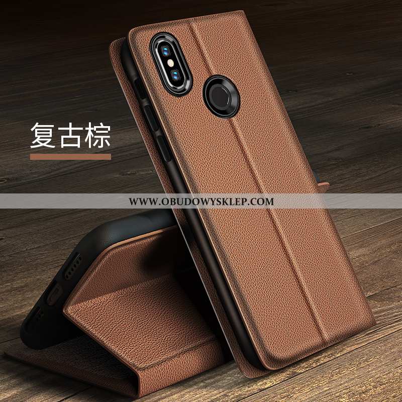 Obudowa Xiaomi Mi 8 Trendy Ochraniacz Skórzane Etui, Etui Xiaomi Mi 8 Miękki Czarny Czarna