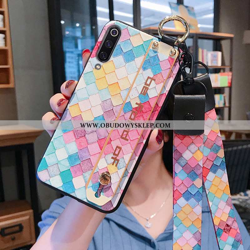 Obudowa Xiaomi Mi 9 Lite Osobowość Etui Różowe, Xiaomi Mi 9 Lite Trendy Nubuku Rozowa