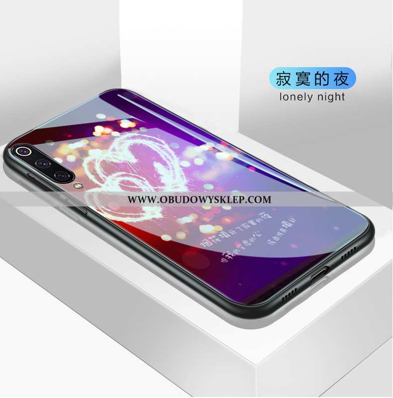 Obudowa Xiaomi Mi 9 Ochraniacz Purpurowy Etui, Etui Xiaomi Mi 9 Szkło Mały Fioletowy