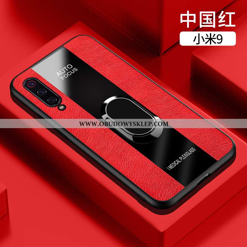 Obudowa Xiaomi Mi 9 Szkło Niebieski Proste, Etui Xiaomi Mi 9 Skórzane Trendy Niebieska