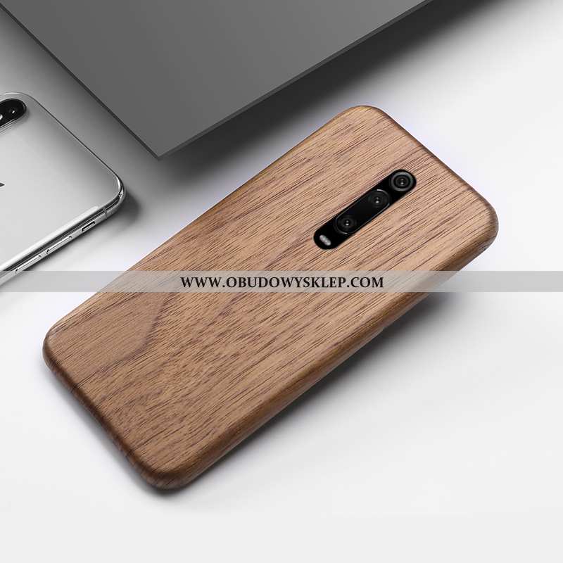 Obudowa Xiaomi Mi 9t Kreatywne Ochraniacz Anti-fall, Etui Xiaomi Mi 9t Drewniany Brązowe