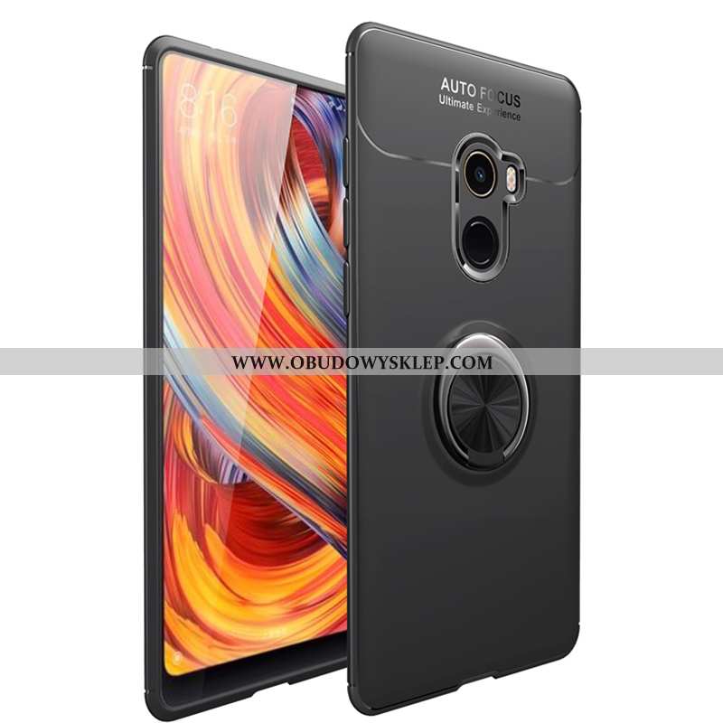 Obudowa Xiaomi Mi Mix 2 Silikonowe Czarny Ring, Etui Xiaomi Mi Mix 2 Miękki Futerał Czarna