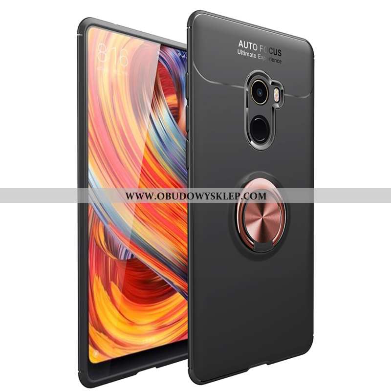 Obudowa Xiaomi Mi Mix 2 Silikonowe Czarny Ring, Etui Xiaomi Mi Mix 2 Miękki Futerał Czarna