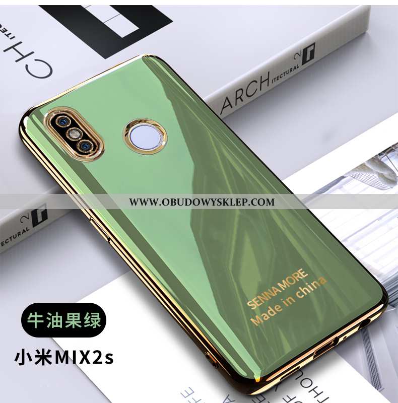 Obudowa Xiaomi Mi Mix 2s Miękki Trendy Anti-fall, Etui Xiaomi Mi Mix 2s Osobowość Proste Zielone