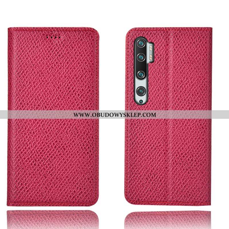 Obudowa Xiaomi Mi Note 10 Wzór Czerwony Ciemno Niebieski, Etui Xiaomi Mi Note 10 Ochraniacz Skórzane