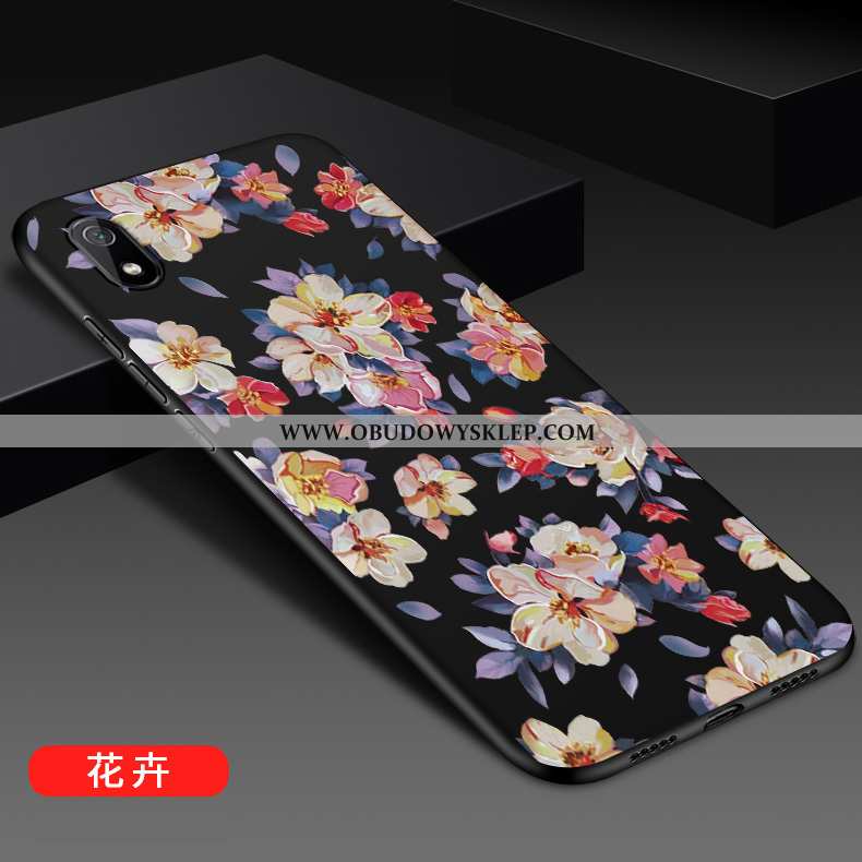 Obudowa Xiaomi Redmi 7a Moda All Inclusive Lekkie, Etui Xiaomi Redmi 7a Kreatywne Silikonowe Czarna