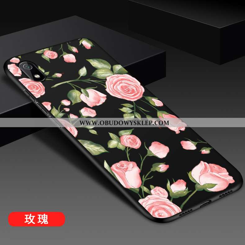 Obudowa Xiaomi Redmi 7a Moda All Inclusive Lekkie, Etui Xiaomi Redmi 7a Kreatywne Silikonowe Czarna