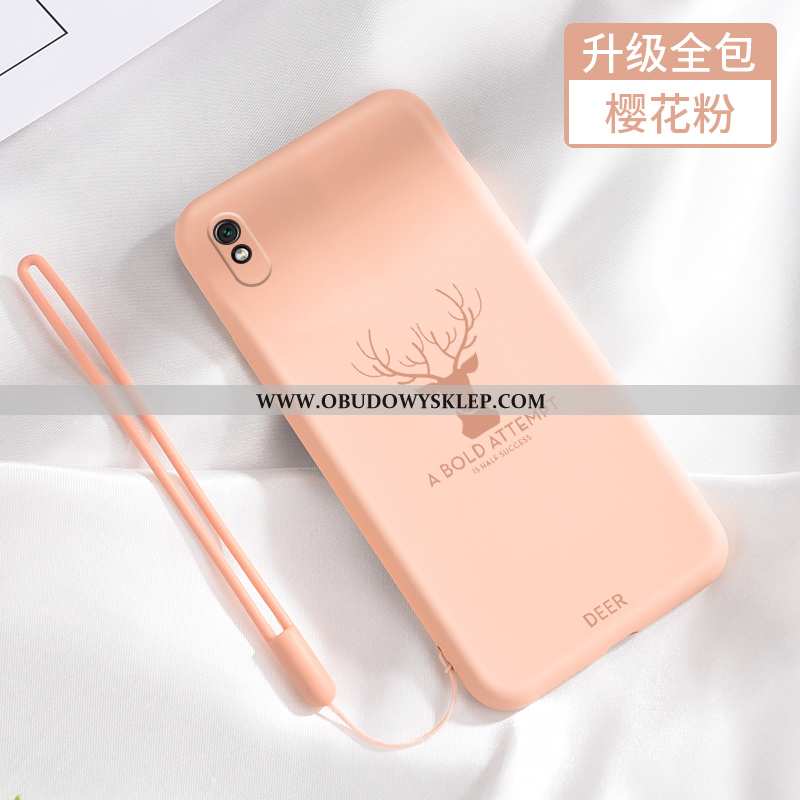 Obudowa Xiaomi Redmi 9a Nubuku All Inclusive Etui, Etui Xiaomi Redmi 9a Wiszące Ozdoby Czerwony Nett