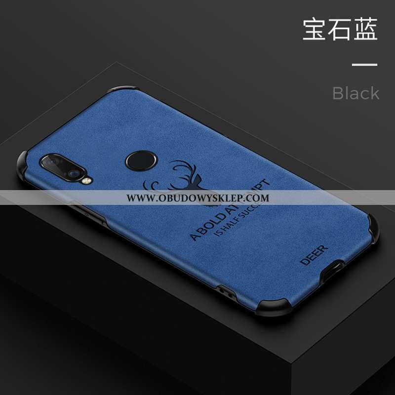 Obudowa Xiaomi Redmi Note 7 Filmy Niebieski Skóra, Etui Xiaomi Redmi Note 7 Ochraniacz Moda Niebiesk