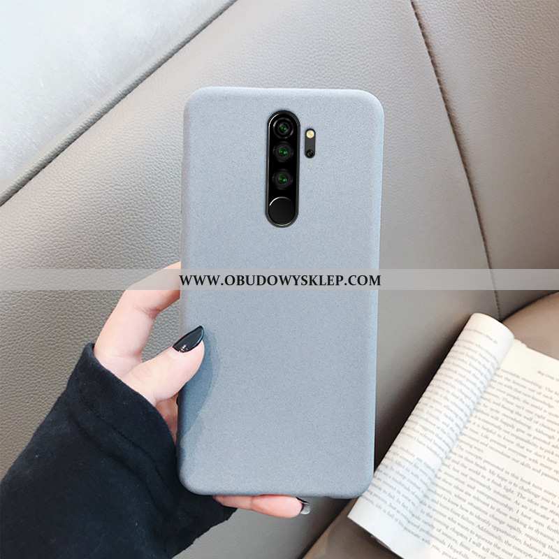 Obudowa Xiaomi Redmi Note 8 Pro Cienkie Nubuku Szary, Etui Xiaomi Redmi Note 8 Pro Miękki Futerał Sz