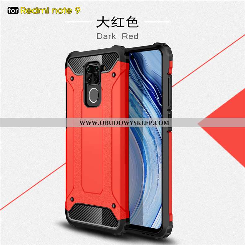 Obudowa Xiaomi Redmi Note 9 Miękki Trzy Mechanizmy Obronne Czarny, Etui Xiaomi Redmi Note 9 Silikono