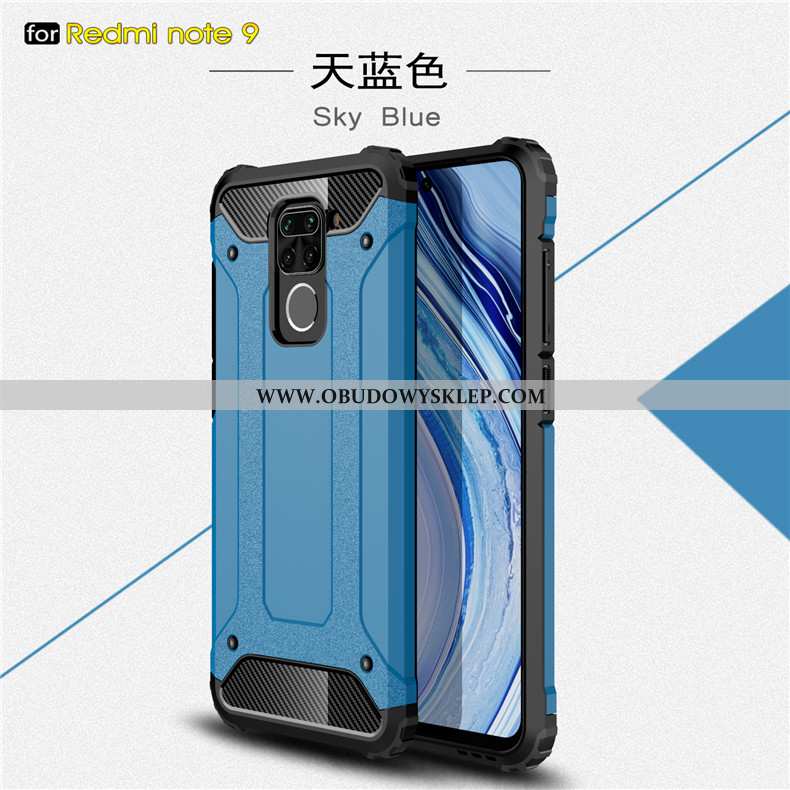 Obudowa Xiaomi Redmi Note 9 Miękki Trzy Mechanizmy Obronne Czarny, Etui Xiaomi Redmi Note 9 Silikono