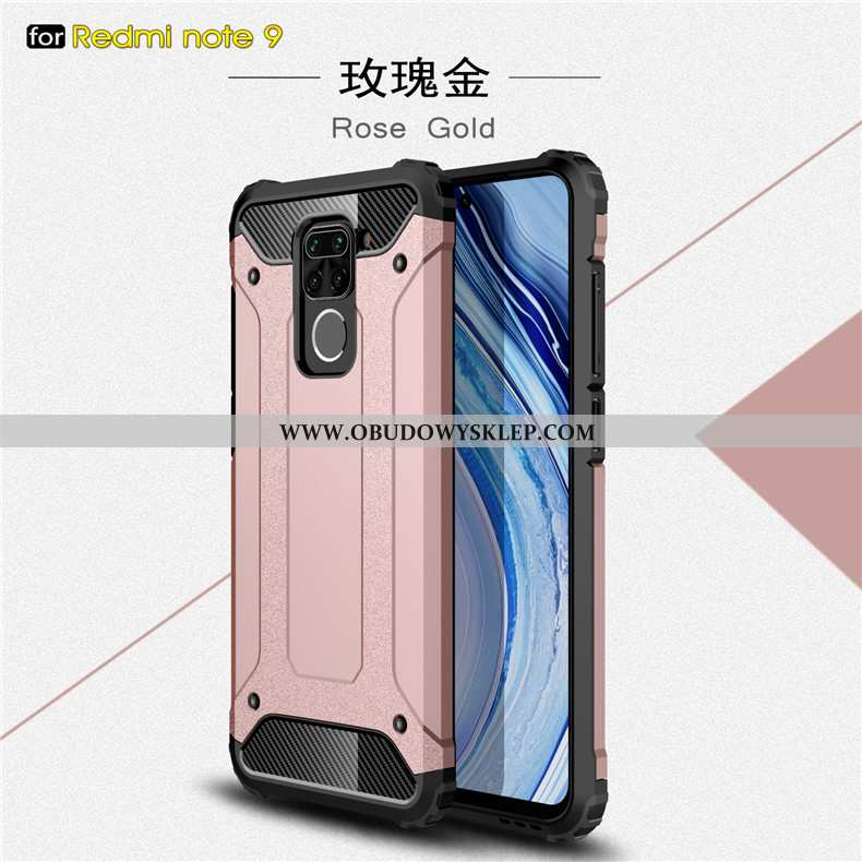 Obudowa Xiaomi Redmi Note 9 Miękki Trzy Mechanizmy Obronne Czarny, Etui Xiaomi Redmi Note 9 Silikono