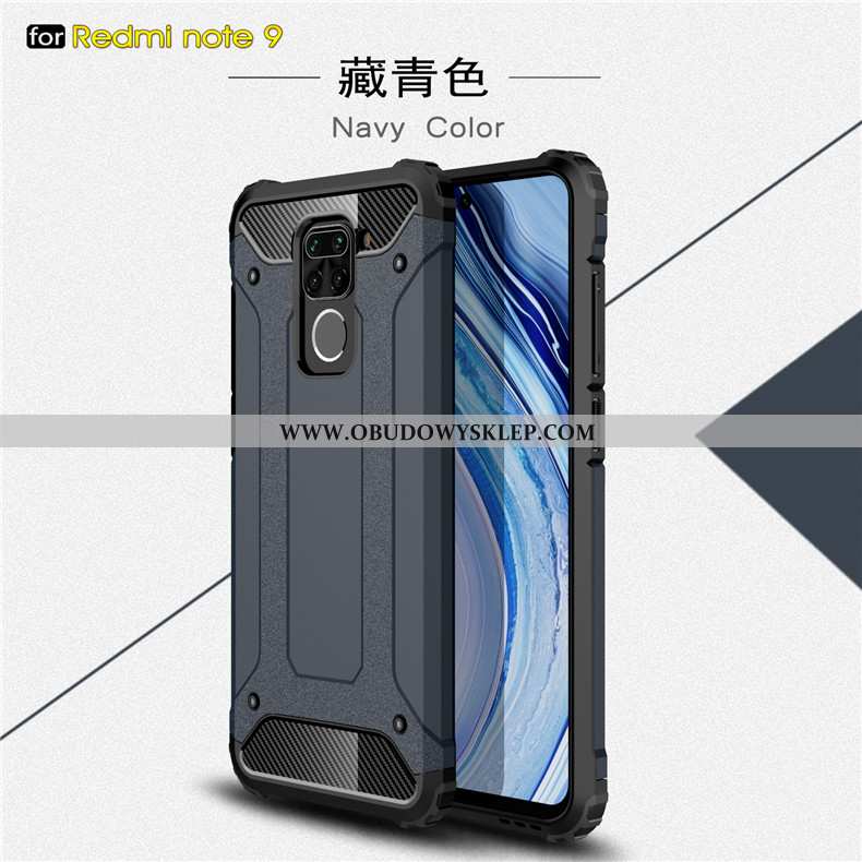 Obudowa Xiaomi Redmi Note 9 Miękki Trzy Mechanizmy Obronne Czarny, Etui Xiaomi Redmi Note 9 Silikono