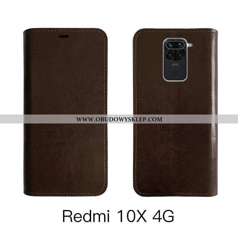 Obudowa Xiaomi Redmi Note 9 Ochraniacz Etui Prawdziwa Skóra, Xiaomi Redmi Note 9 Skórzane Czerwony B