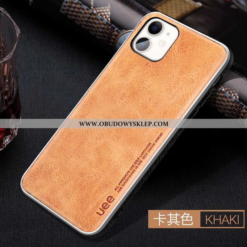 Obudowa iPhone 11 Skóra Zielony All Inclusive, Etui iPhone 11 Trendy Anti-fall Niebieska