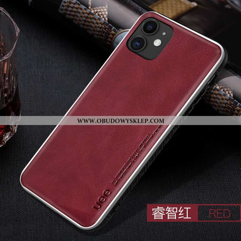 Obudowa iPhone 11 Skóra Zielony All Inclusive, Etui iPhone 11 Trendy Anti-fall Niebieska