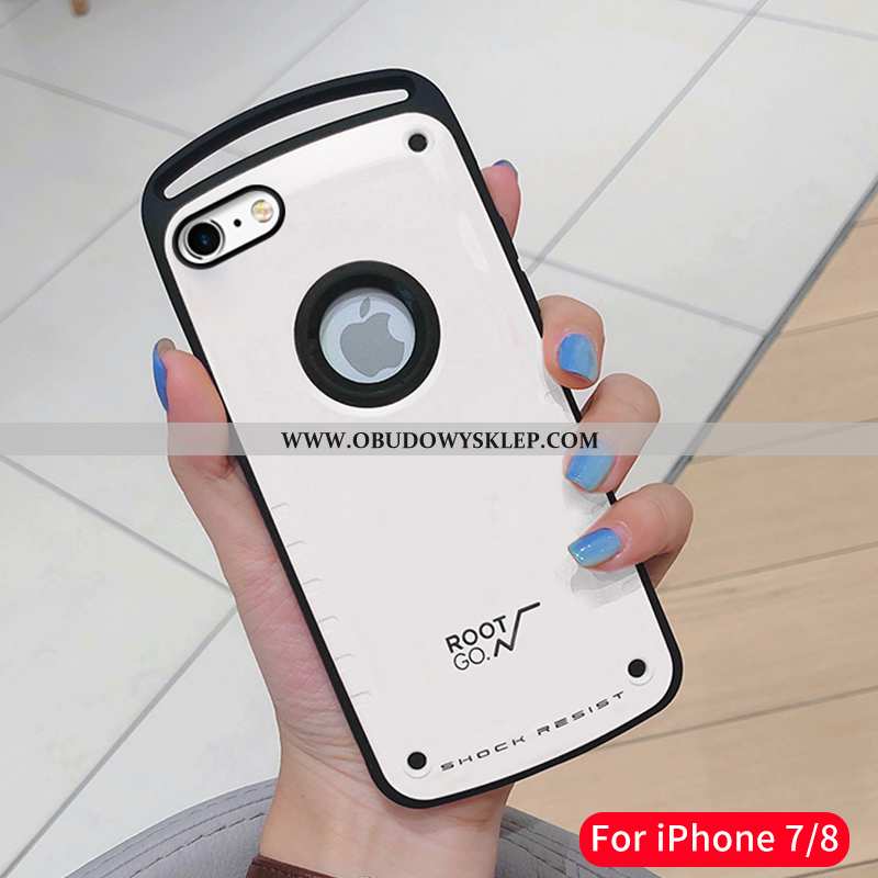 Obudowa iPhone 7 Trendy Osobowość Futerał, Etui iPhone 7 Super Silikonowe Czarna