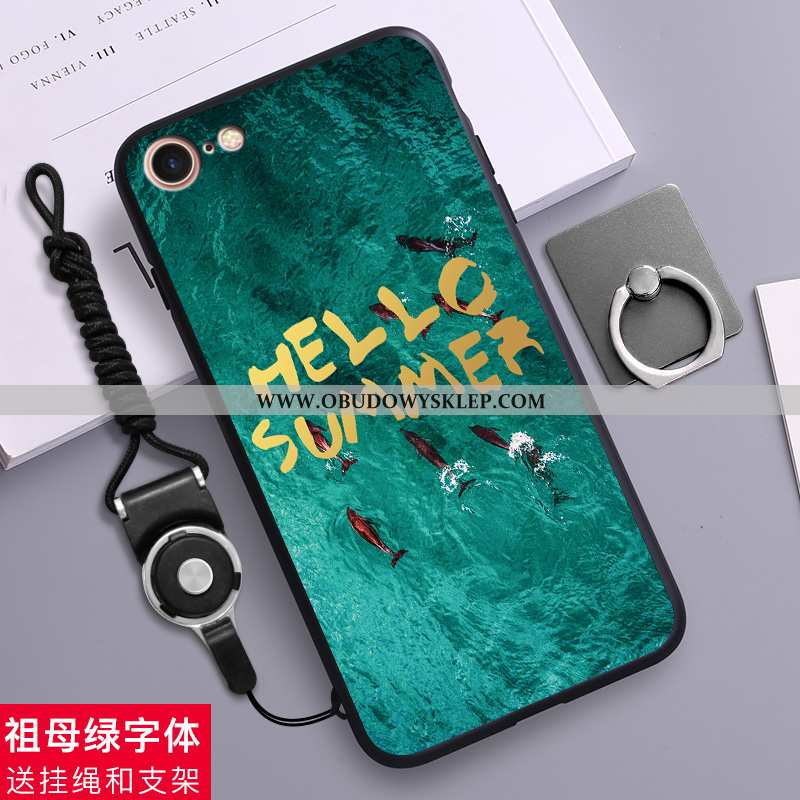 Obudowa iPhone 8 Kreatywne Nubuku Miękki, Etui iPhone 8 Trendy Anti-fall Czerwona